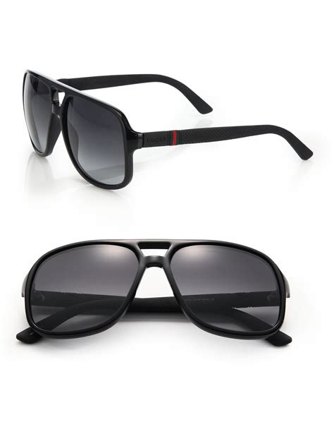 black gucci men aviators|gucci aviators sunglasses.